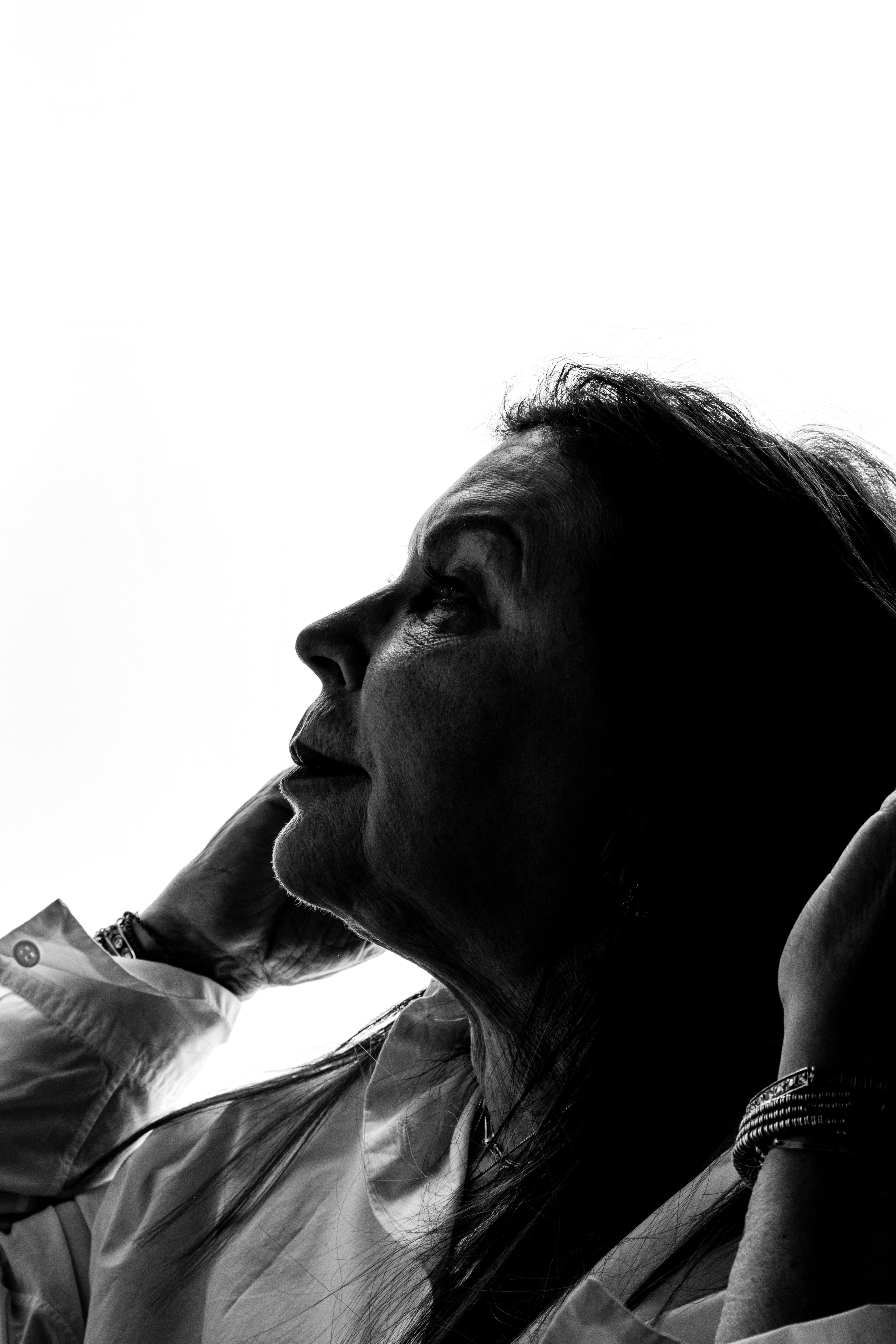 Bild Silhouette Portr&auml;t